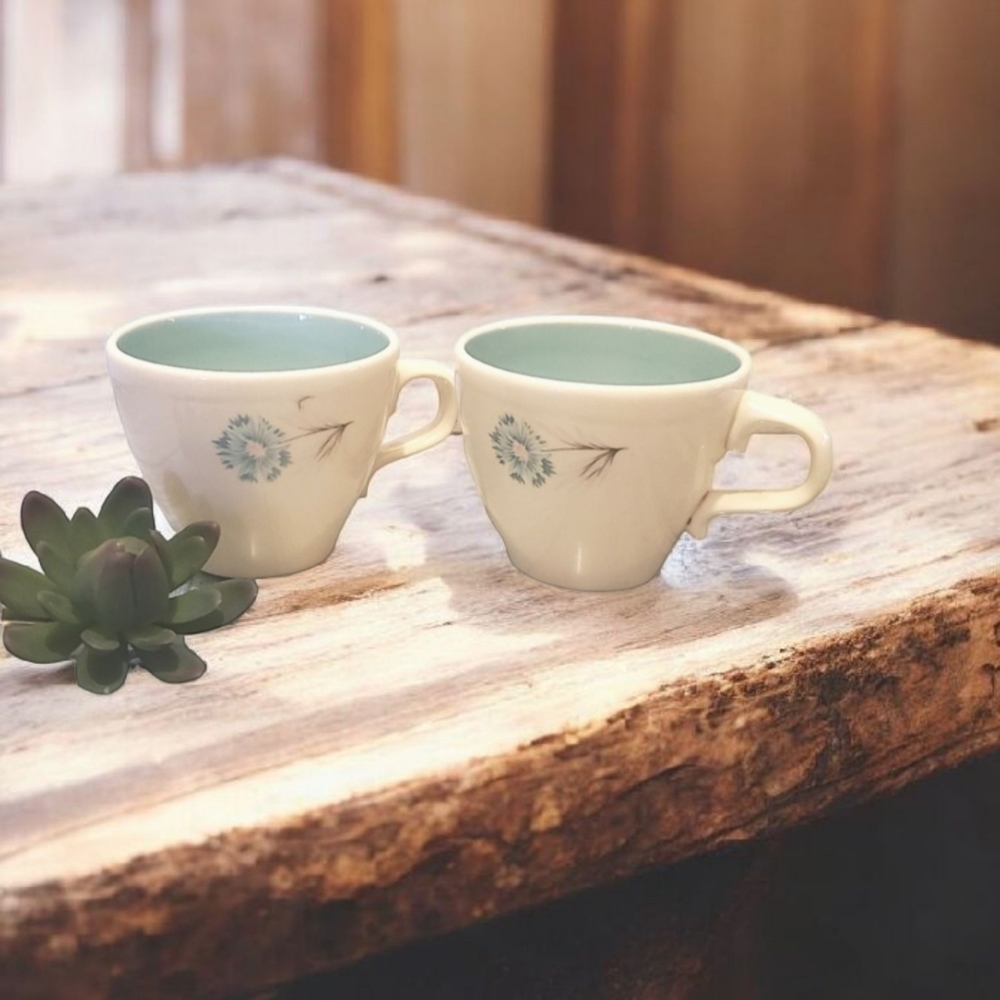 2 vintage teacups Ever Yours Taylor Smith creamer Boutonniere collection